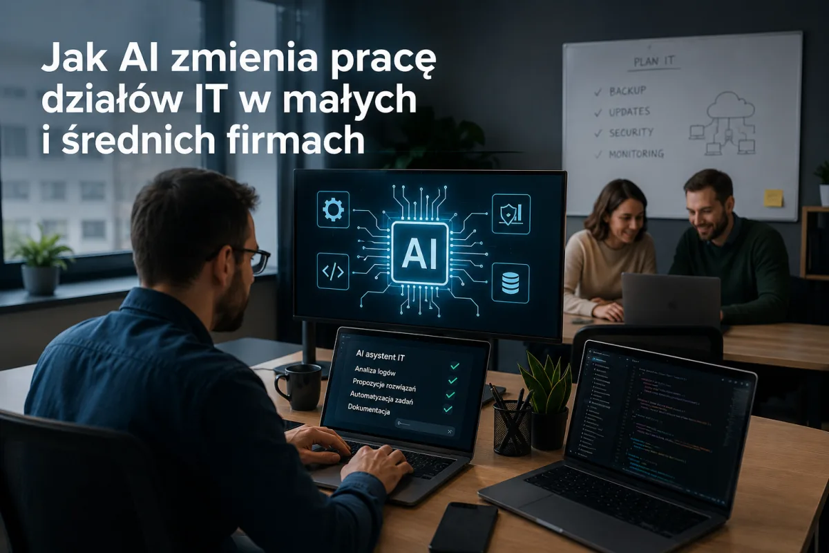 Jak AI zmienia pracę działów IT w małych i średnich firmach